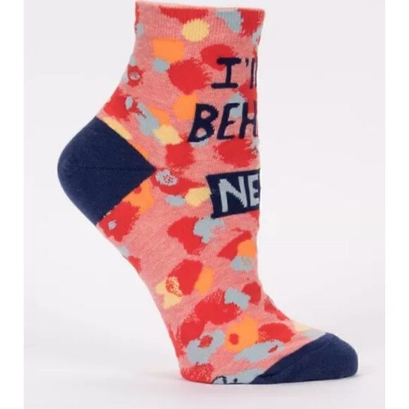 Blue Q Womens Cotton Ankle Socks “I Will Never Behave” - Picture 9 of 10